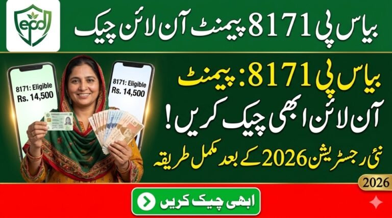 Today Update: How to Check BISP 8171 Payment Online After New Registration 2026