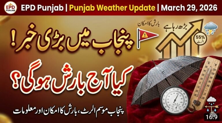 Punjab Weather Update – Rain and Temperature Changes on 29 March 2026