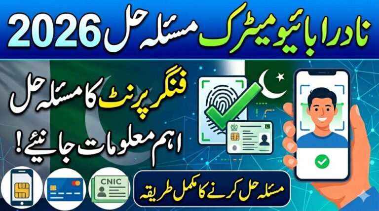 NADRA Biometric Verification Problem Solution Pakistan 2026