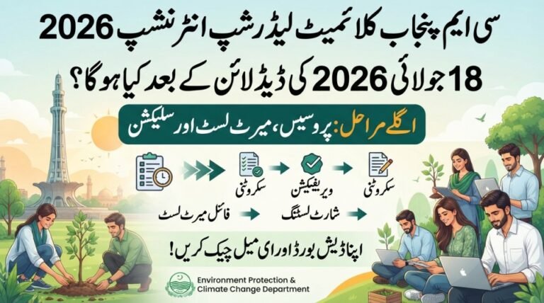 CM Punjab Climate Leadership Internship 2026 | What Happens After 18 July 2026 Deadline Passes