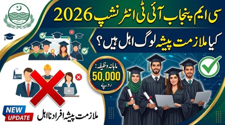 CM Punjab Internship Employment Restriction Rules